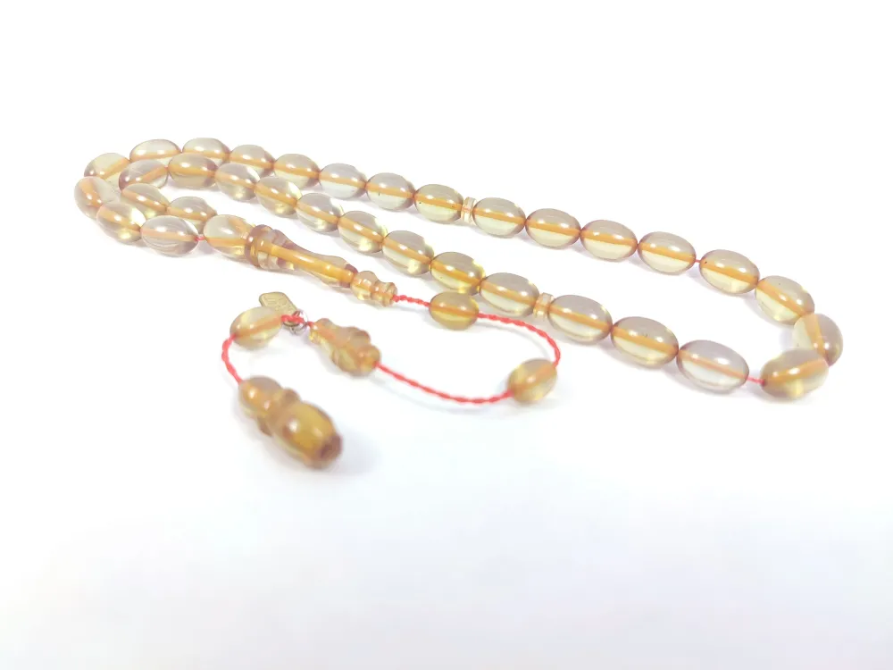 Mesut Elma Usta Eseri̇ 0.6 Deli̇m Çi̇ft Ci̇lalı Eski̇ Alman Sıkma Kehri̇bar küçük resim 2