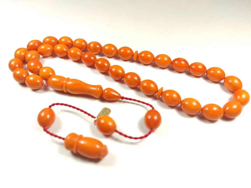 Furkan Gül Usta İşi̇ İmzalı Mühürlü  Sıkma Kehri̇bar