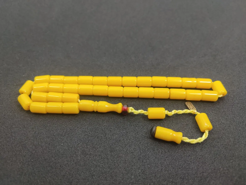 Muhammed Dabbas Usta İşi̇ İmzalı Sıkma Kehri̇bar küçük resim 3