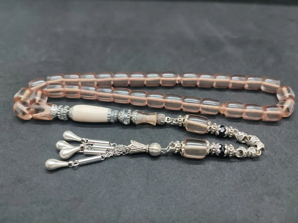 Şevket Alkan Usta Eseri̇ Gümüş Nakkaş İşlemeli̇ Alman Oyun Zar Kehri̇barı küçük resim 2