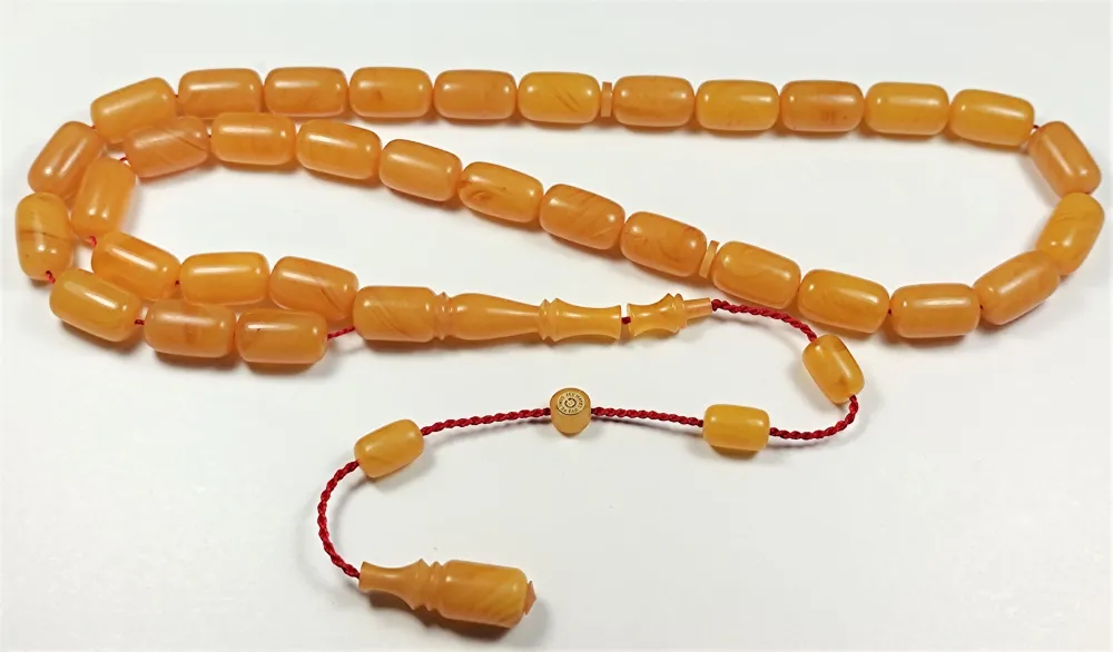 Mehmet Sancaktar Usta İşi̇ İmzalı Mühürlü İmame Oturtma  Sıkma Kehri̇bar