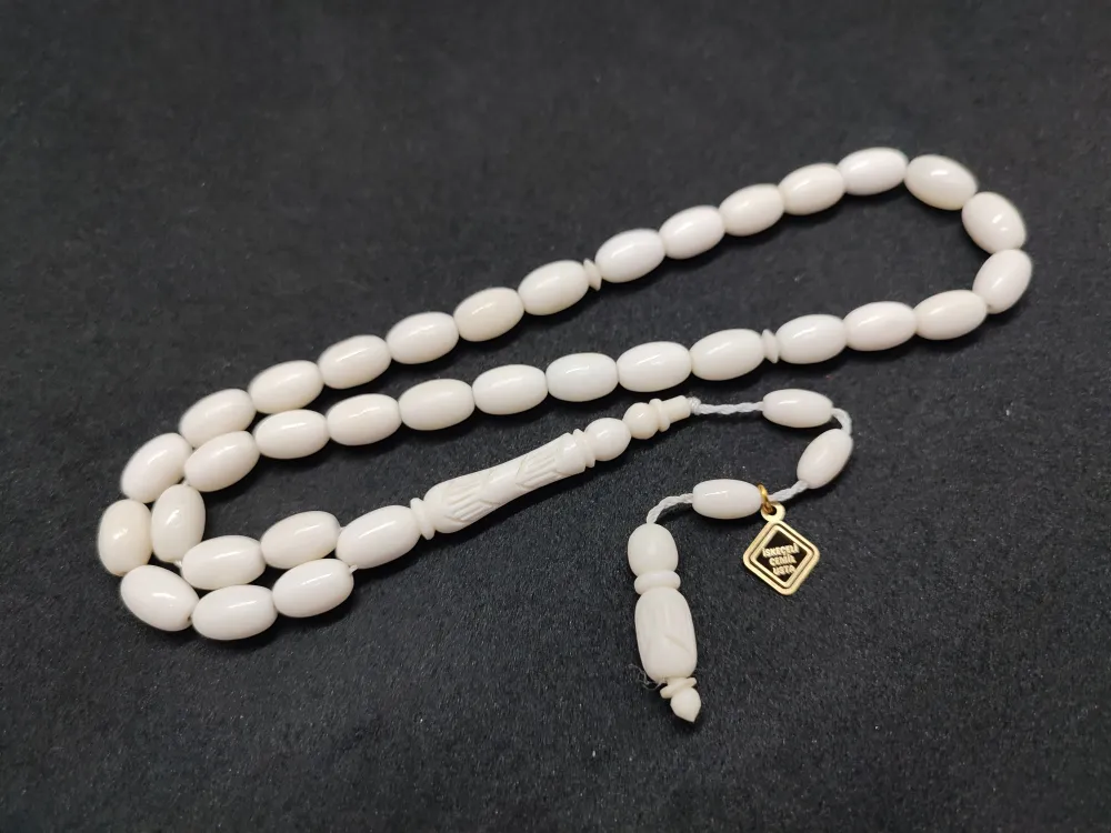 İskeçeli̇ Cemi̇l Usta Eseri̇ İmame Hi̇tame Kalem Oyma Sanatı Deve Kemi̇ği̇