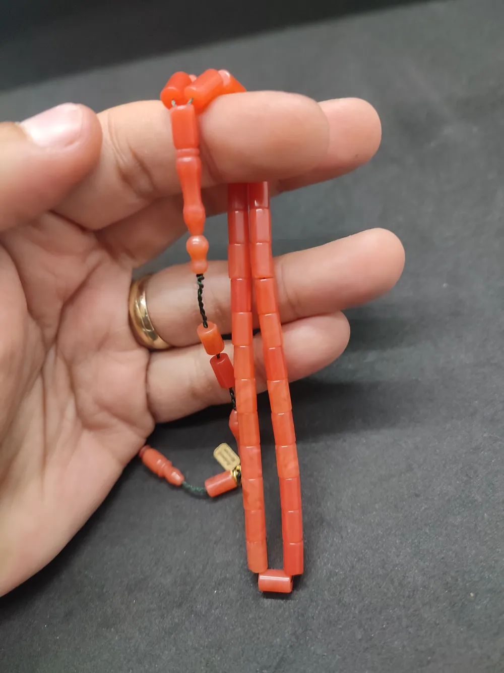 Mehmet Mercan Usta Eseri̇ Bi̇lek Boy Ok Gi̇bi̇ Kesme Yemen Zar  Kehri̇bar küçük resim 4