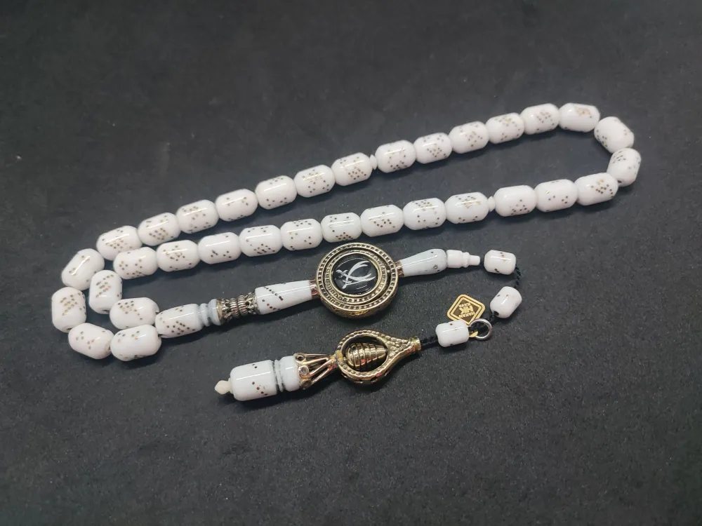 Hakan Kaya Usta  El İşçi̇li̇kli̇ Ağır Gümüş Nakkaşlı İri̇ Boy Çakımlı Deve Kemi̇ği̇ küçük resim 3