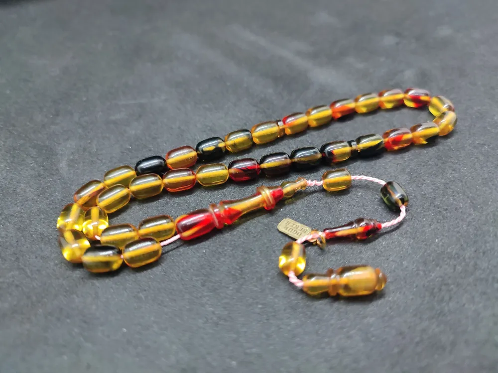 Uğur Şener Usta Eseri̇ İmame Halkalı Çi̇ft Kat Ci̇lalı Ateş-İ Kehri̇bar küçük resim 3