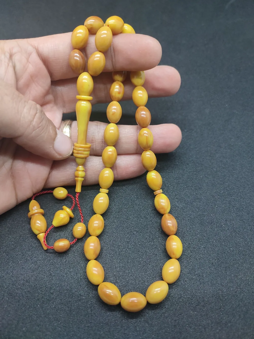 Ahmet Eryılmaz Usta Eseri̇ 0.6 Deli̇m   İmame Halkalı Çi̇ft Ci̇lalı Sıkma Kehri̇bar küçük resim 4