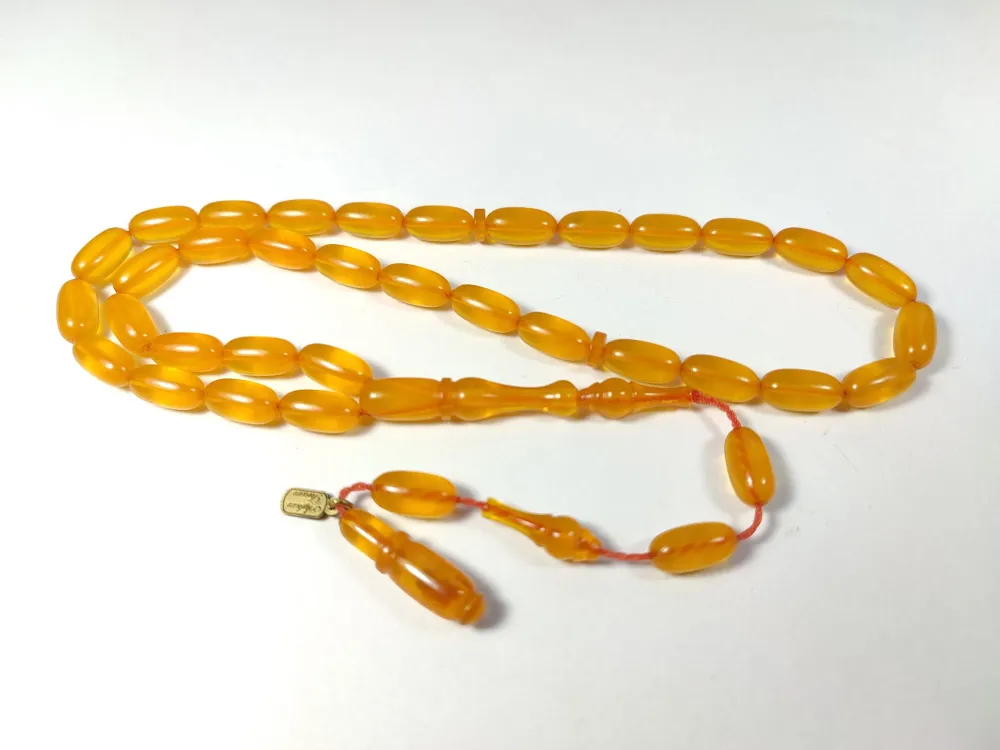 Ayhan Turan Usta İşi̇ İmzalı 0.6 Mi̇li̇m Şeffaf Deli̇m Sıkma Kehri̇bar küçük resim 3