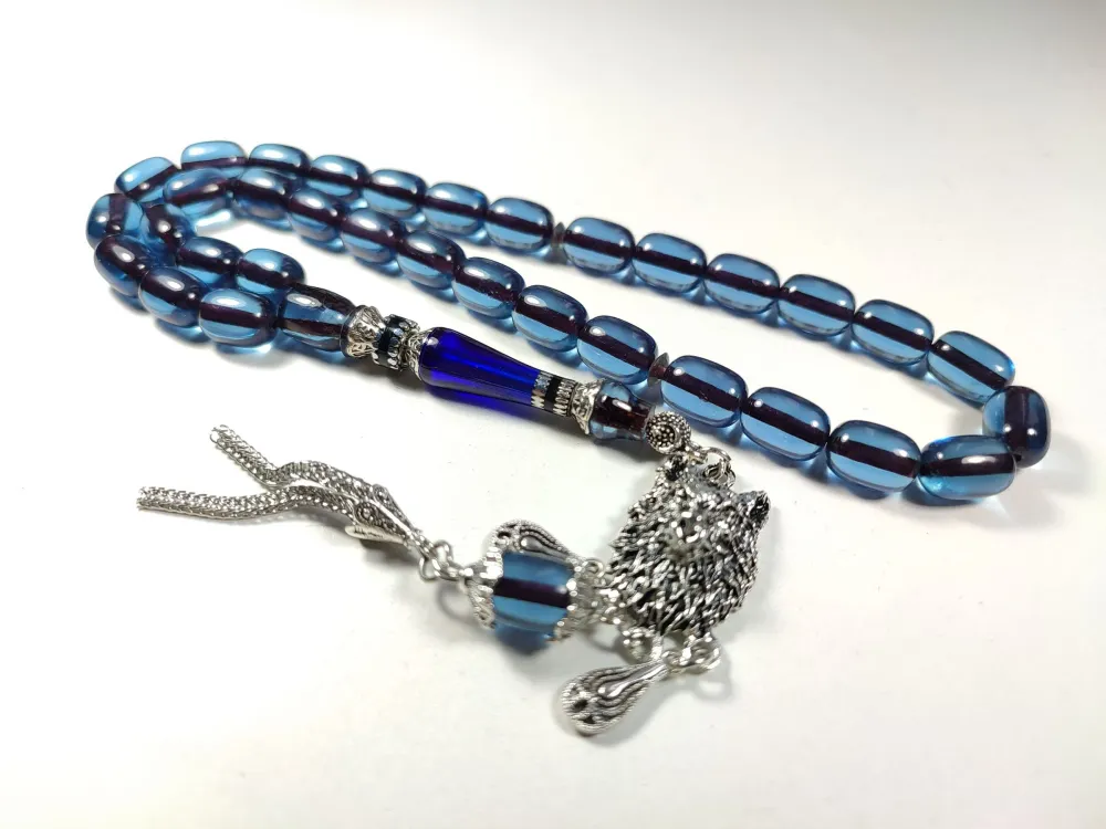 Gümüş Kaplama Püsküllü  Ayar Gümüş Nakkaş İmame Alman Zar küçük resim 3