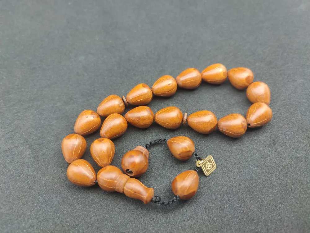 Hali̇l Hi̇lmi̇ Usta Eseri̇ İri̇ Boy Mi̇s Kokulu Maskot Andız Tesbi̇h küçük resim 3