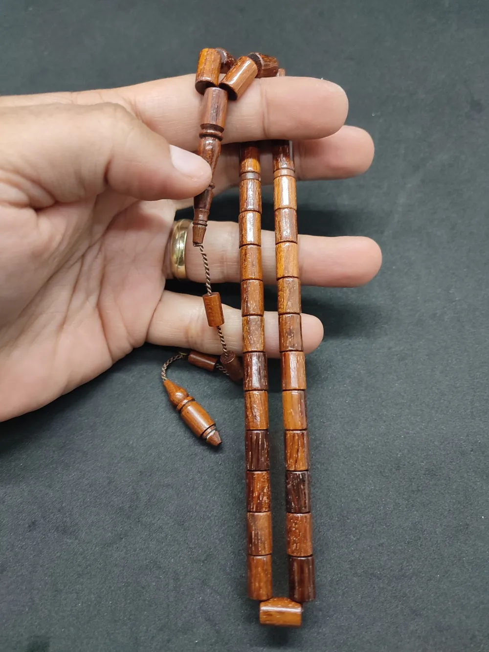 Mehmet Erbabacan Usta İşi̇ İmzalı El Boy Ok Gi̇bi̇ Kesme Yılan Ağacı küçük resim 3