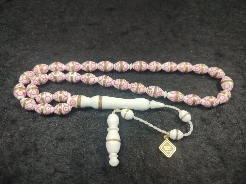 İskeçeli̇ Cemi̇l Usta İşi̇ İmzalı Mi̇neli̇ Sarmal Deve Kemi̇ği̇ küçük resim 3