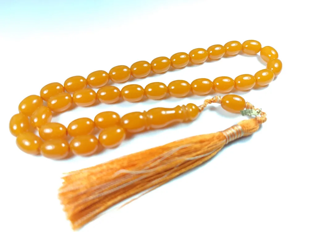 Ebu Zeyn Usta İşi̇ İmzalı Mühürlü Sıkma Kehri̇bar küçük resim 2