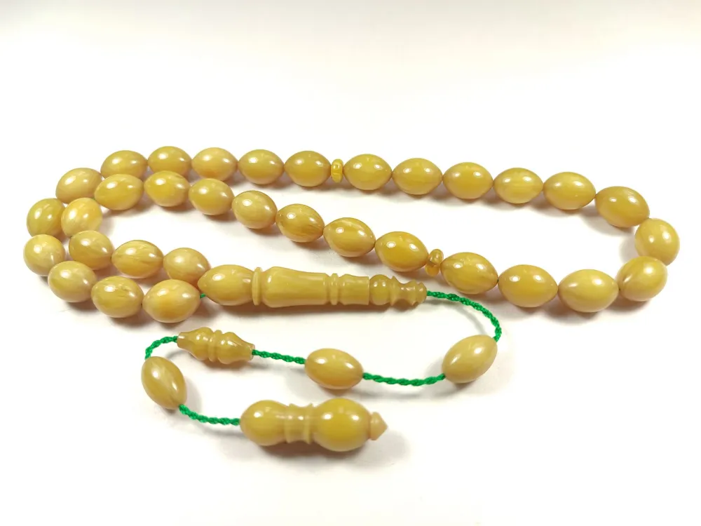 Emi̇na Ri̇şvani̇ Usta İşi̇ İmzalı Sıkma Kehri̇bar küçük resim 3