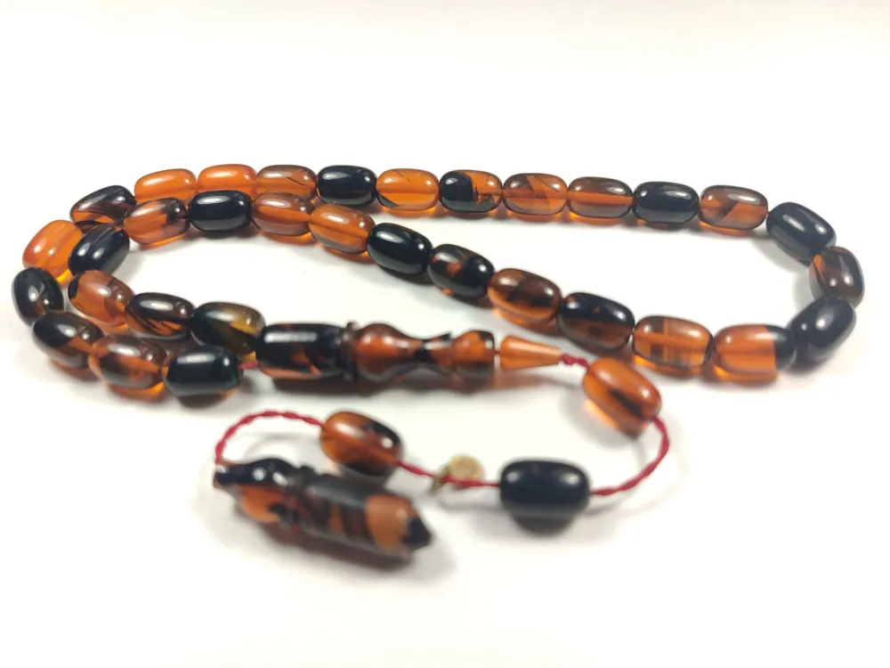 Erkan Çubukçu Usta İşi̇ İmzalı Mühürlü Sıkma Kehri̇bar küçük resim 2