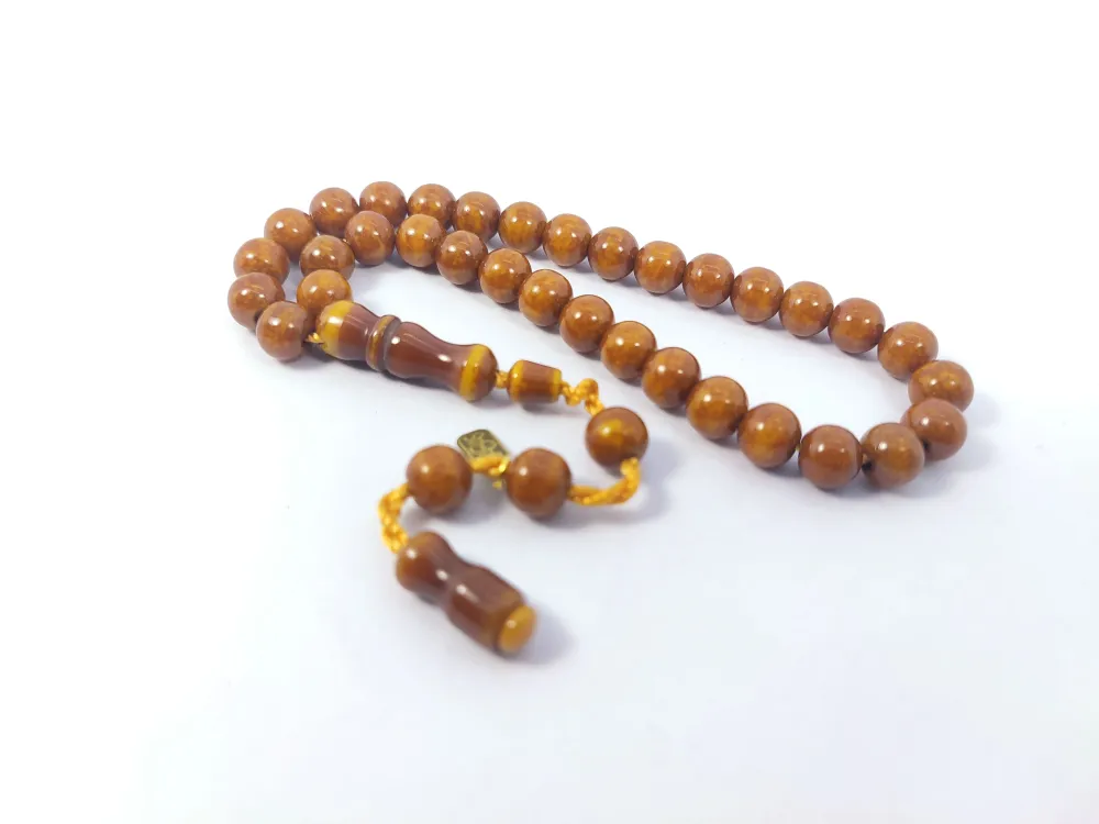 Muhammed Dabbas Usta İşi̇ İmzalı Sıkma Kehri̇bar küçük resim 3