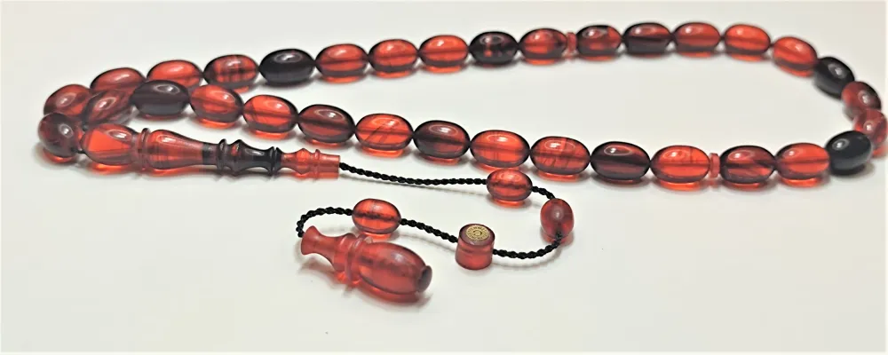 Mehmet Sancaktar Usta İşi̇ İmzalı Mühürlü Sıkma Kehri̇bar küçük resim 3