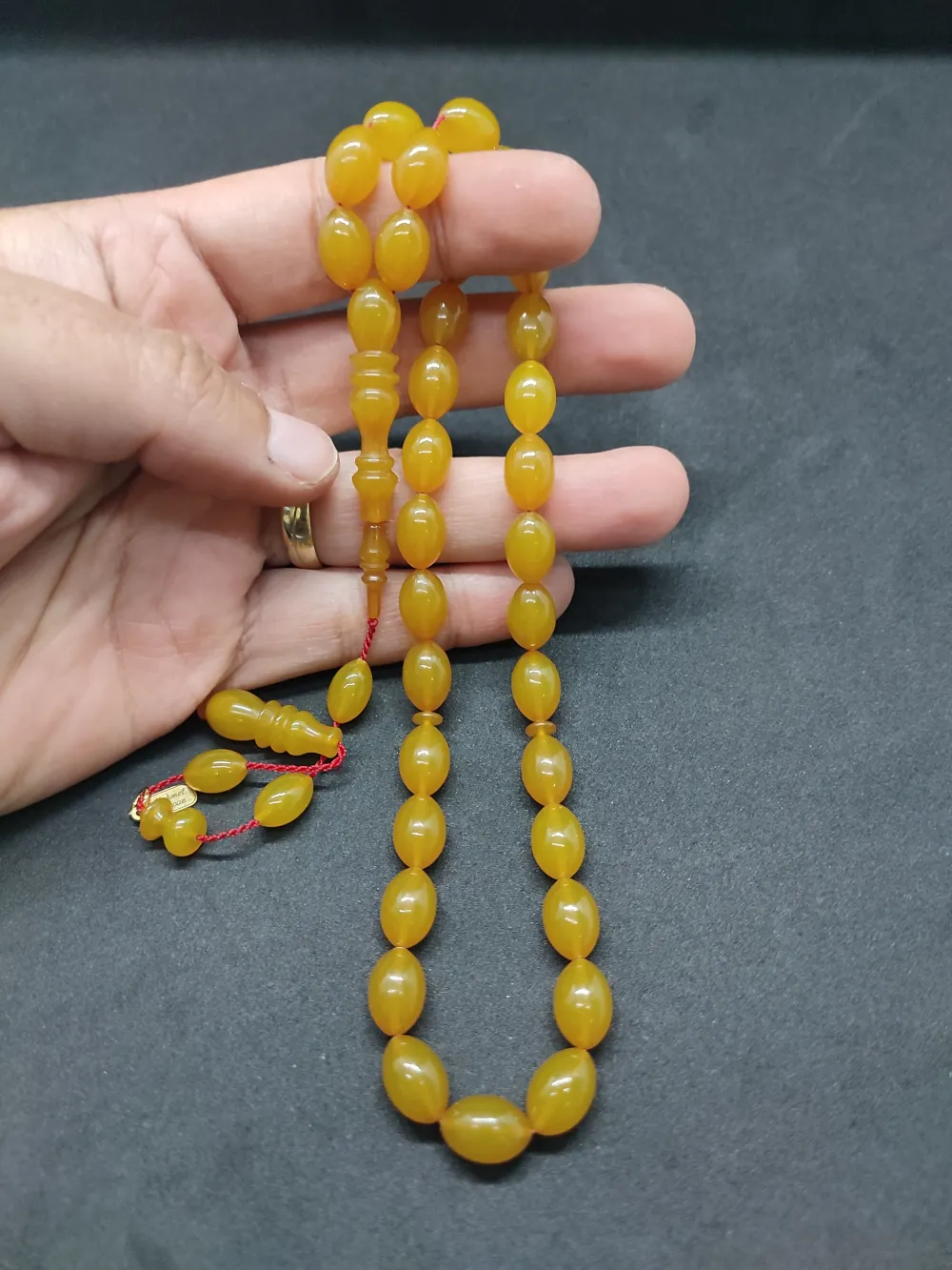 Mehmet Mercan Usta Eseri̇ Çi̇ft Kat Ci̇lalı Alman Sıkma Kehri̇bar küçük resim 5