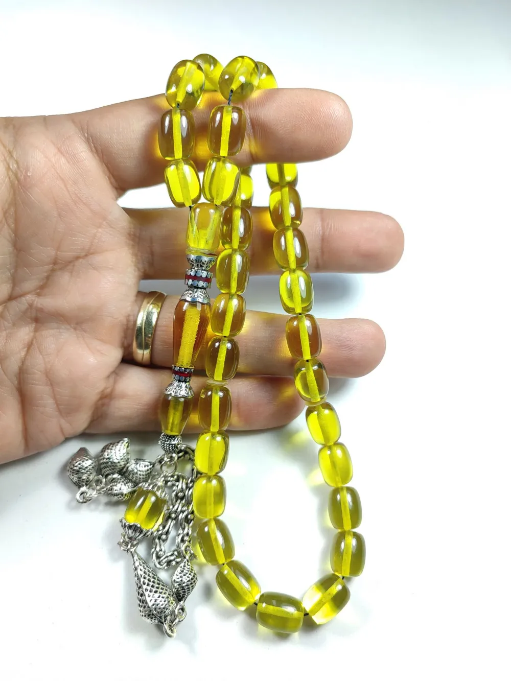 Gümüş Kaplama Püsküllü  Gümüş Nakkaş İmame Alman Zar küçük resim 4