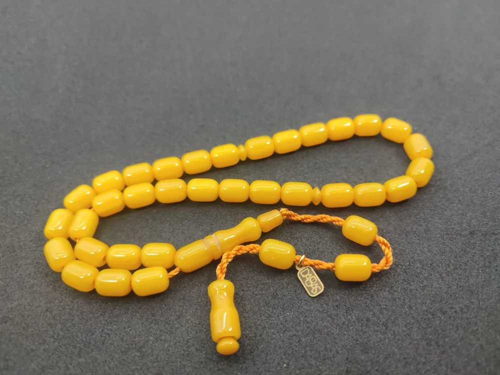 Muhammed Dabbas Usta İşi̇ İmzalı Sıkma Kehri̇bar küçük resim 2