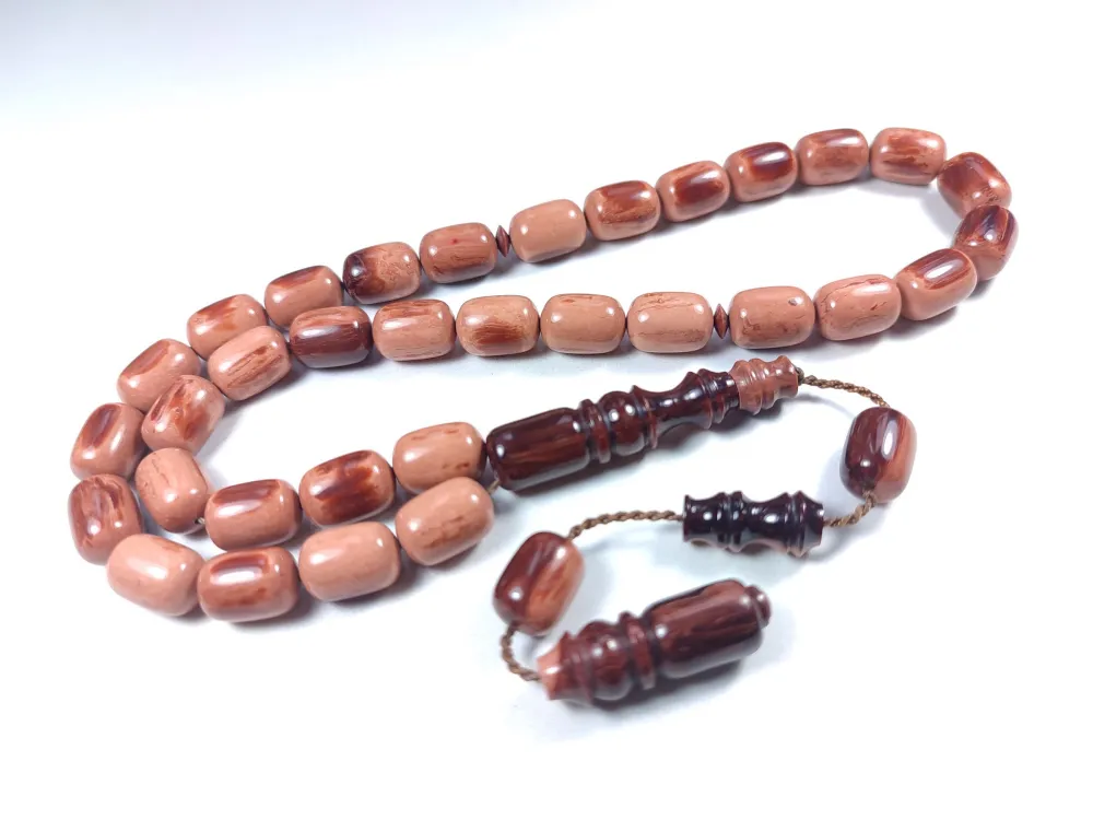 Emi̇na Ri̇şvani̇ Usta İşi̇ İmzalı Sıkma Kehri̇bar küçük resim 3