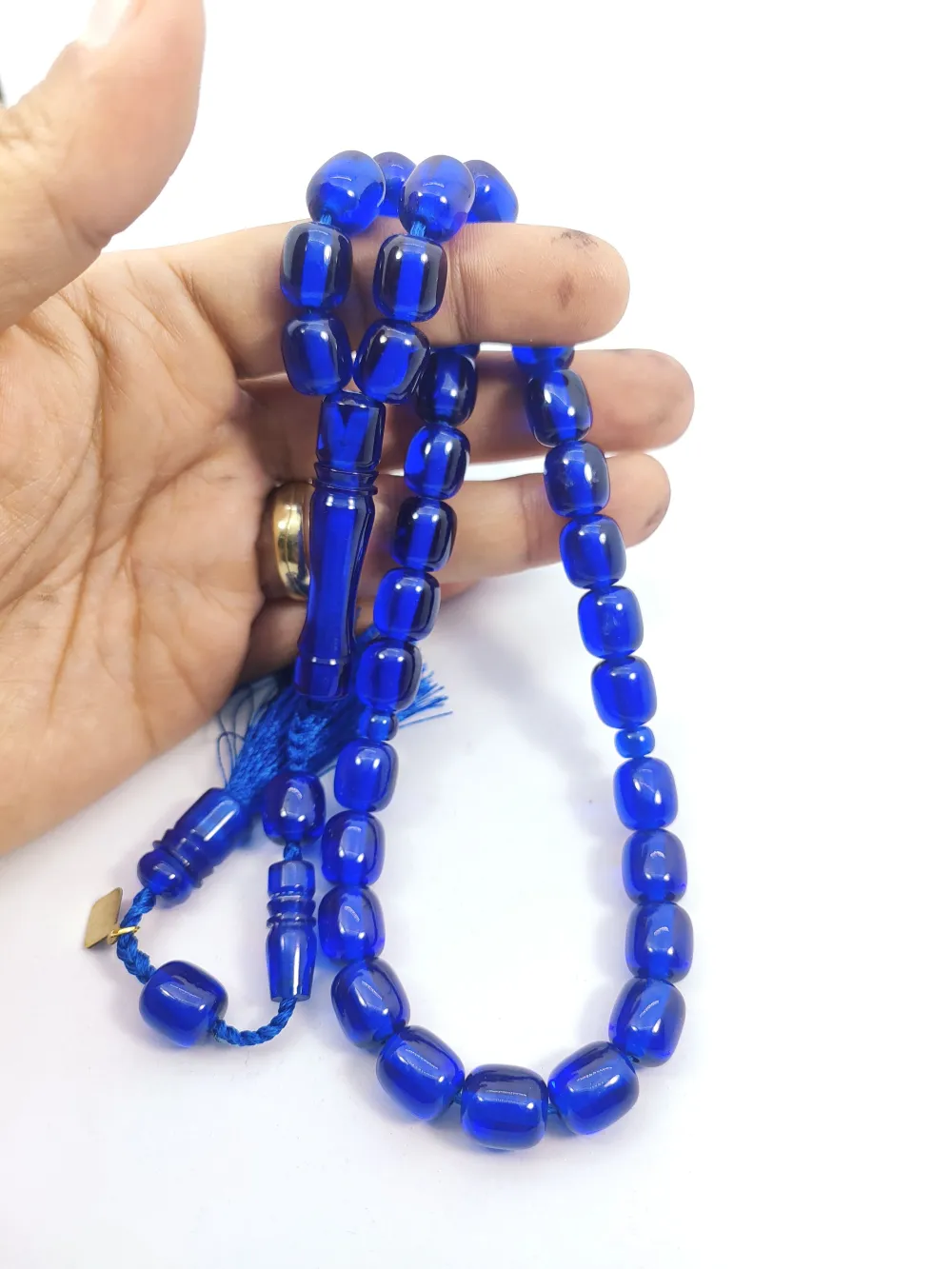 Junai̇d Hasan Usta Eseri̇ Eski̇ Usul 12 Kat İpe Di̇zi̇li̇ Çi̇ft Zımpara Ci̇ft Ci̇la Necef küçük resim 4