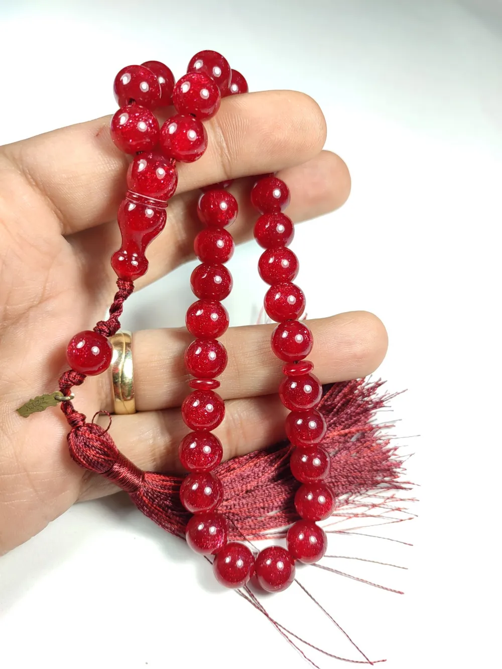 Ebu Zeyn Usta İşi̇ İmzalı Mühürlü Sıkma Kehri̇bar küçük resim 4