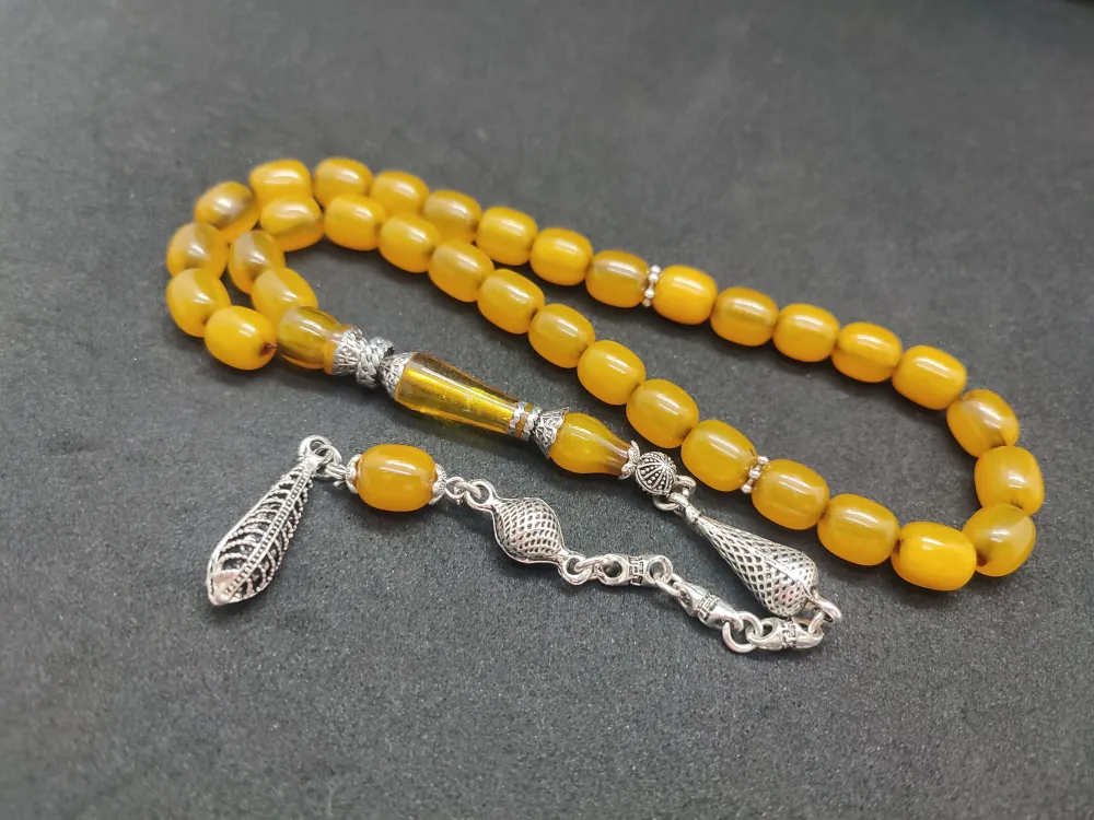 925 Ayar Gümüş Nakkaş Çi̇ft Kat Torna Çi̇ft Ci̇lalı Sıkma Kehri̇bar