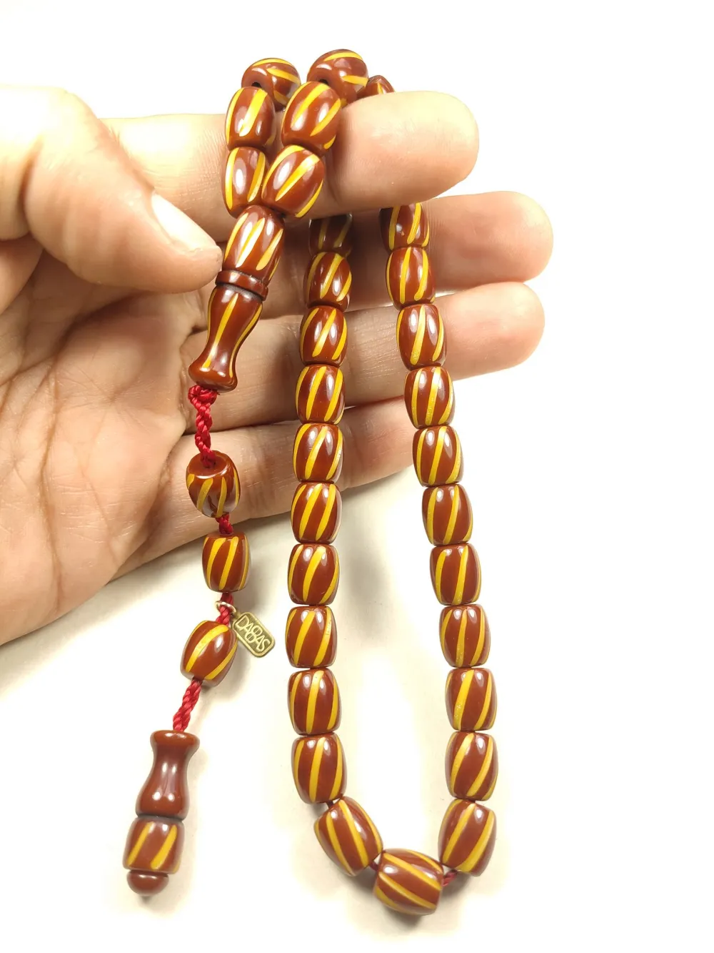 Muhammed Dabbas Usta İşi̇ İmzalı Kalem Oyma Sıkma Kehri̇bar küçük resim 5