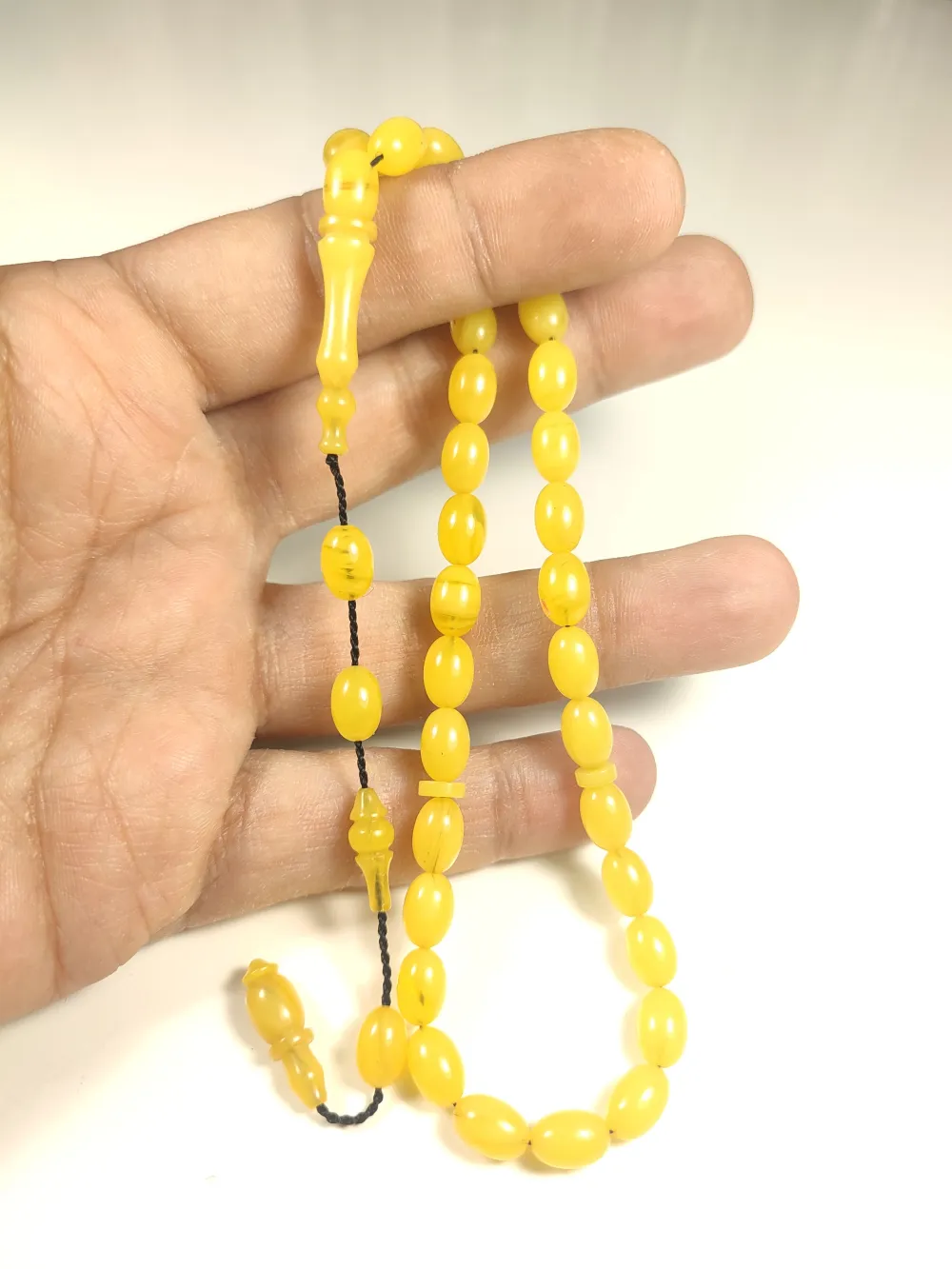 Abdullah Başkale Usta Eseri̇ Bi̇lek Boy Çi̇ft Zımpara Çi̇ft Ci̇la Sıkma Kehri̇bar küçük resim 4