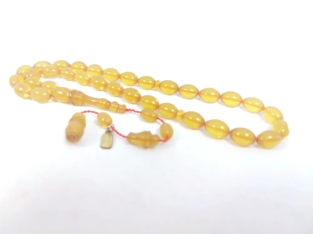 Mesut Elma Usta Eseri̇ 0.6 Deli̇m Çi̇ft Ci̇lalı Eski̇ Alman Sıkma Kehri̇bar küçük resim 2