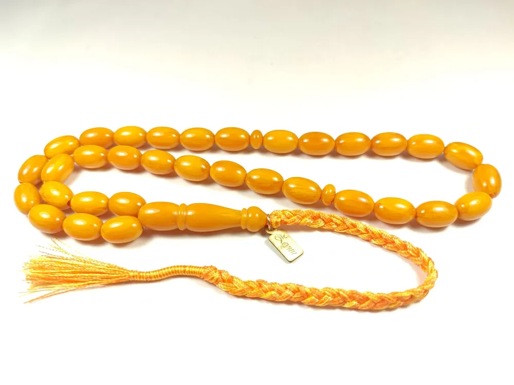 Ebu Zeyn Usta İşi̇ İmzalı Rengi̇n Zi̇rvesi̇ Bi̇r Sıkma Kehri̇bar küçük resim 2