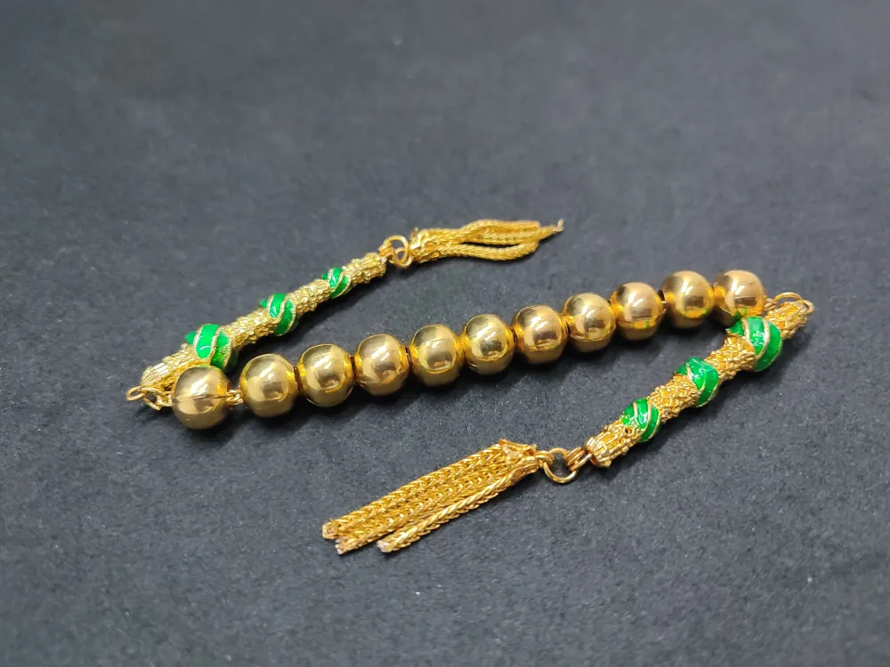 Bu Fi̇yata Yok! Çi̇ft Nakkaş İmame Zaza Model  Düşük Ayar Gümüş Tesbi̇h küçük resim 2