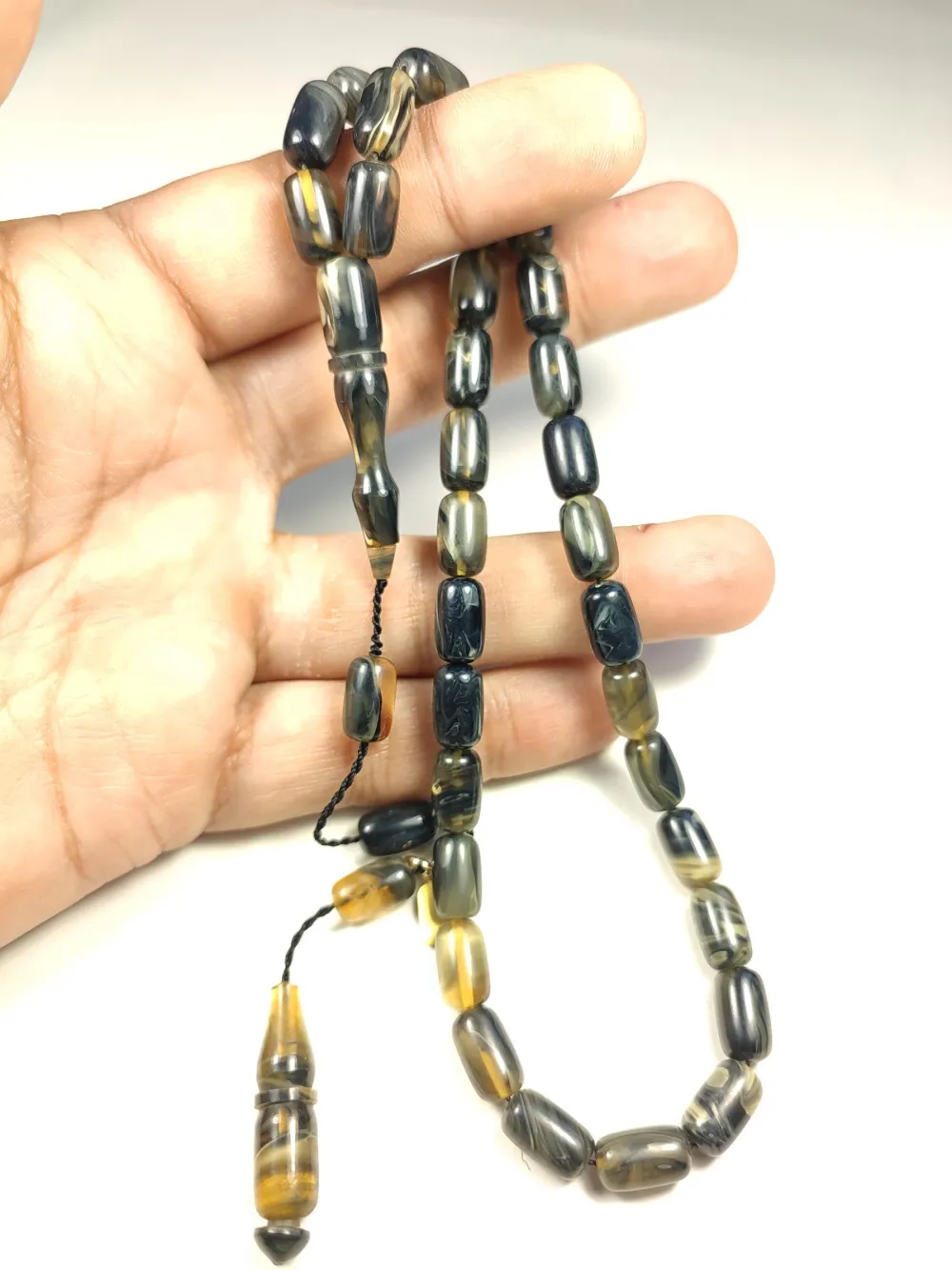 Mehmet Mercan Usta Eseri̇ İmzalı Aykırı Renk Sıkma Kehri̇bar küçük resim 4