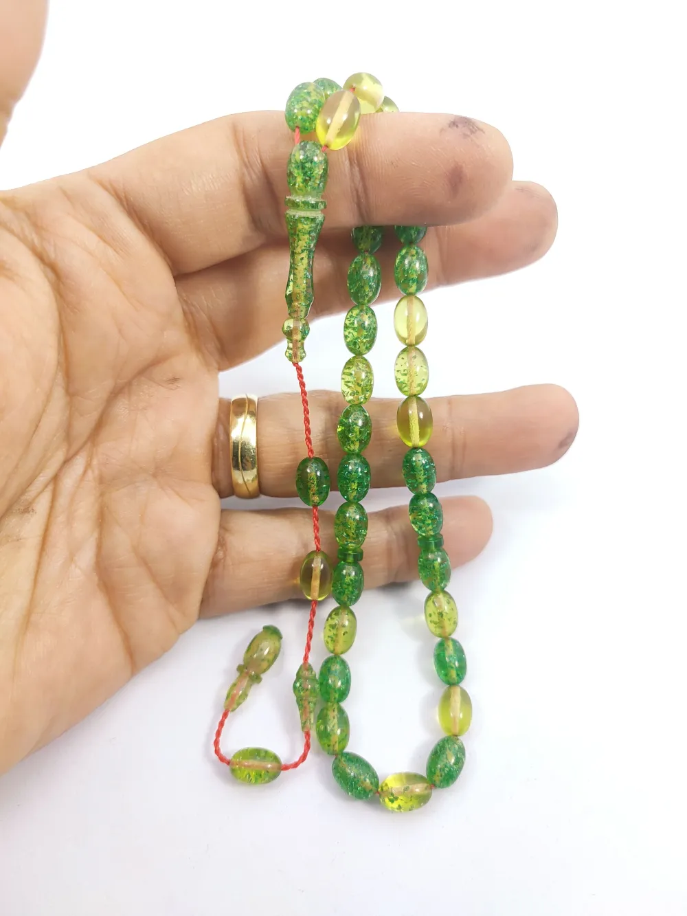 Darabacı Abdullah Usta Eseri̇ 0.6 Deli̇m Çi̇ft  Zımpara Çi̇ft Ci̇la Sıkma Kehri̇bar küçük resim 4