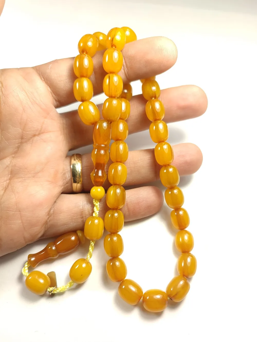 Muhammed Dabbas Usta İşi̇ İmzalı Sıkma Kehri̇bar küçük resim 4