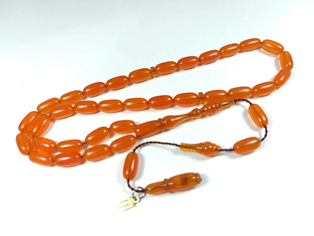 Ayhan Turan Usta İşi̇ İmzalı 0.6 Mi̇li̇m Şeffaf Deli̇m Alman Zar  Kehri̇bar küçük resim 3