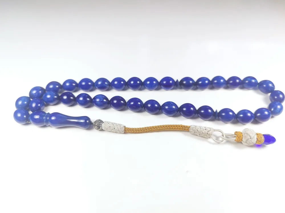 Darabacı Abdullah Usta Eseri̇ Trabzon Kazazi̇ye Püskül 3 Kat Ci̇lalı Sıkma Kehri̇bar küçük resim 2