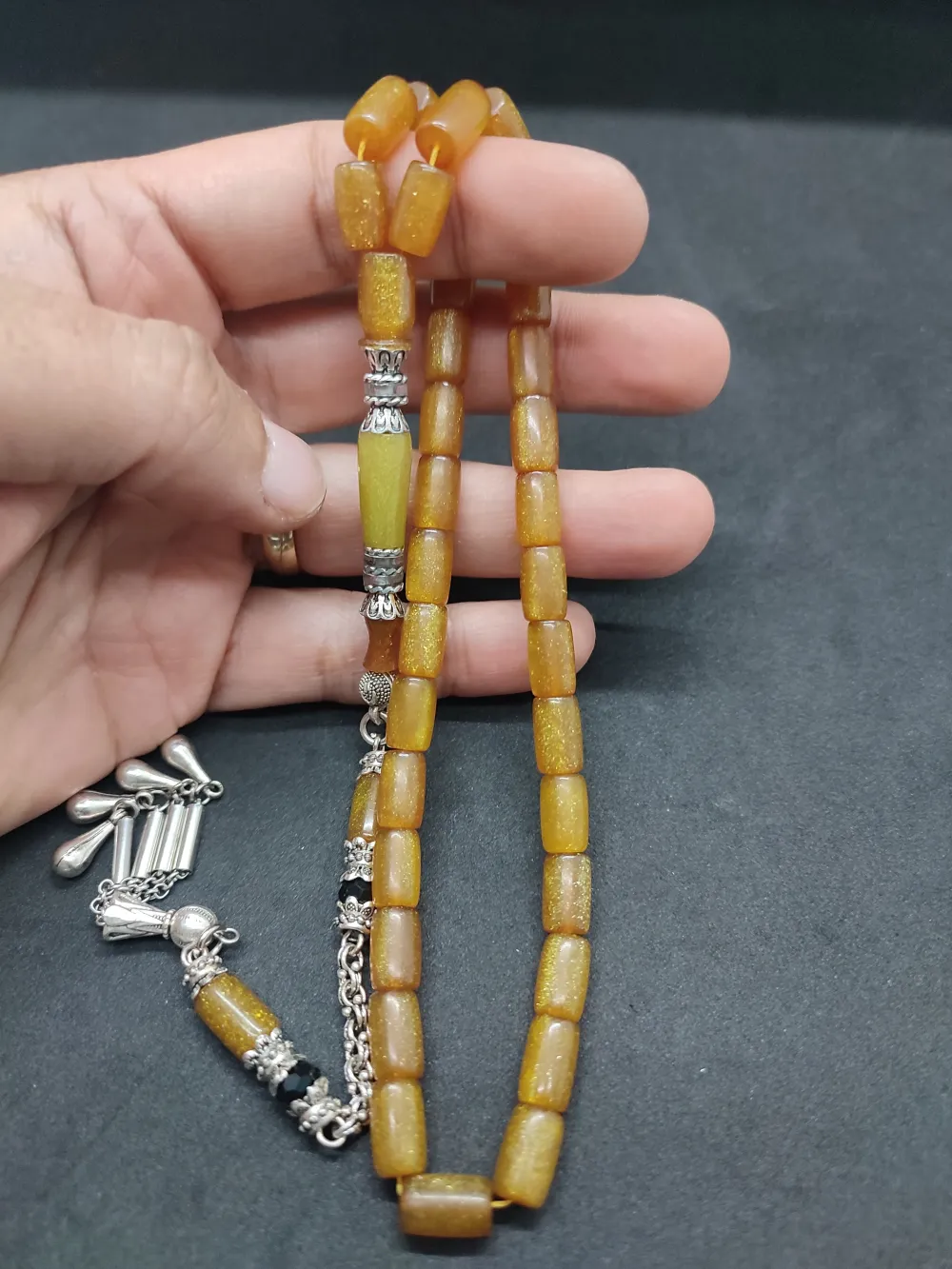 Şevket Alkan Usta Eseri̇ Gümüş Nakkaş İşlemeli̇ Objeden  Katali̇n küçük resim 5