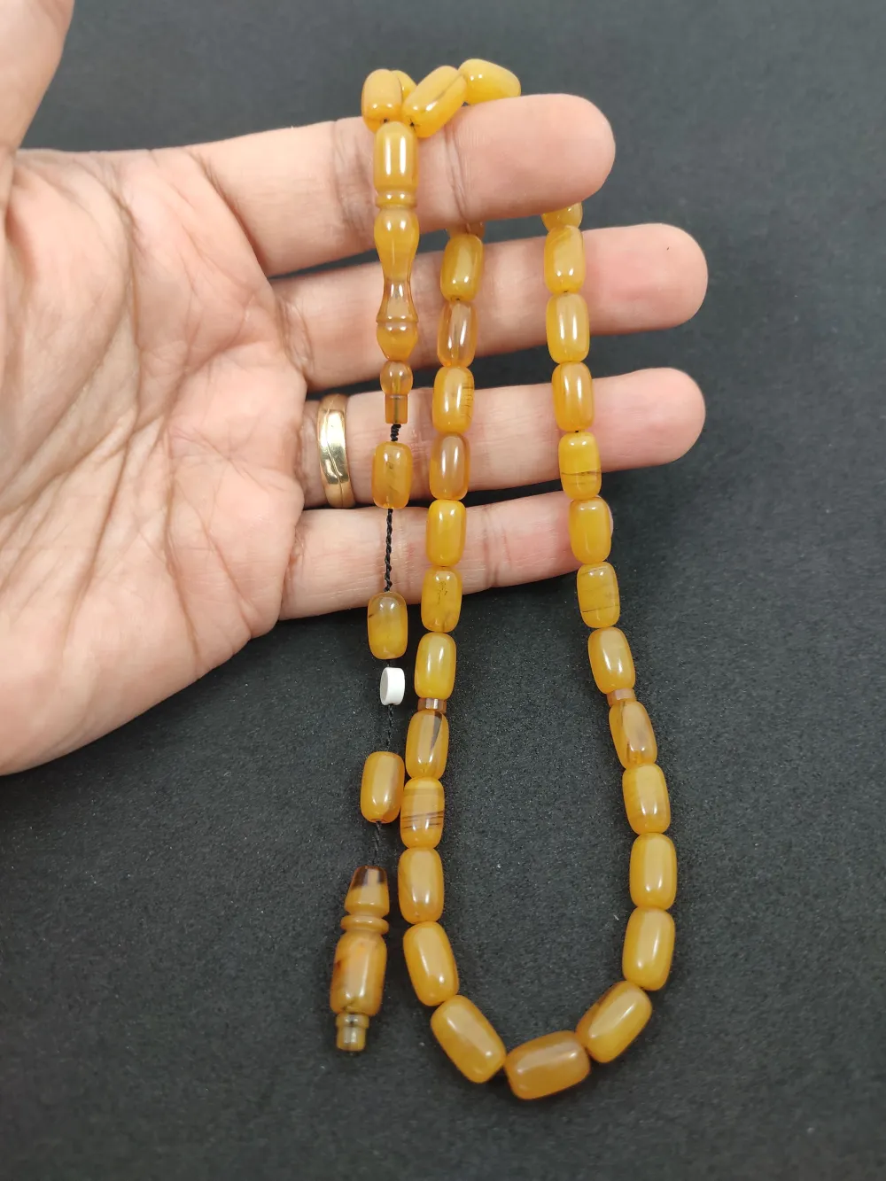 Furkan Gül Usta Eseri̇ 0.6 Şeffaf Deli̇m Çi̇ft Kat Ci̇lalı Sıkma Kehri̇bar küçük resim 4