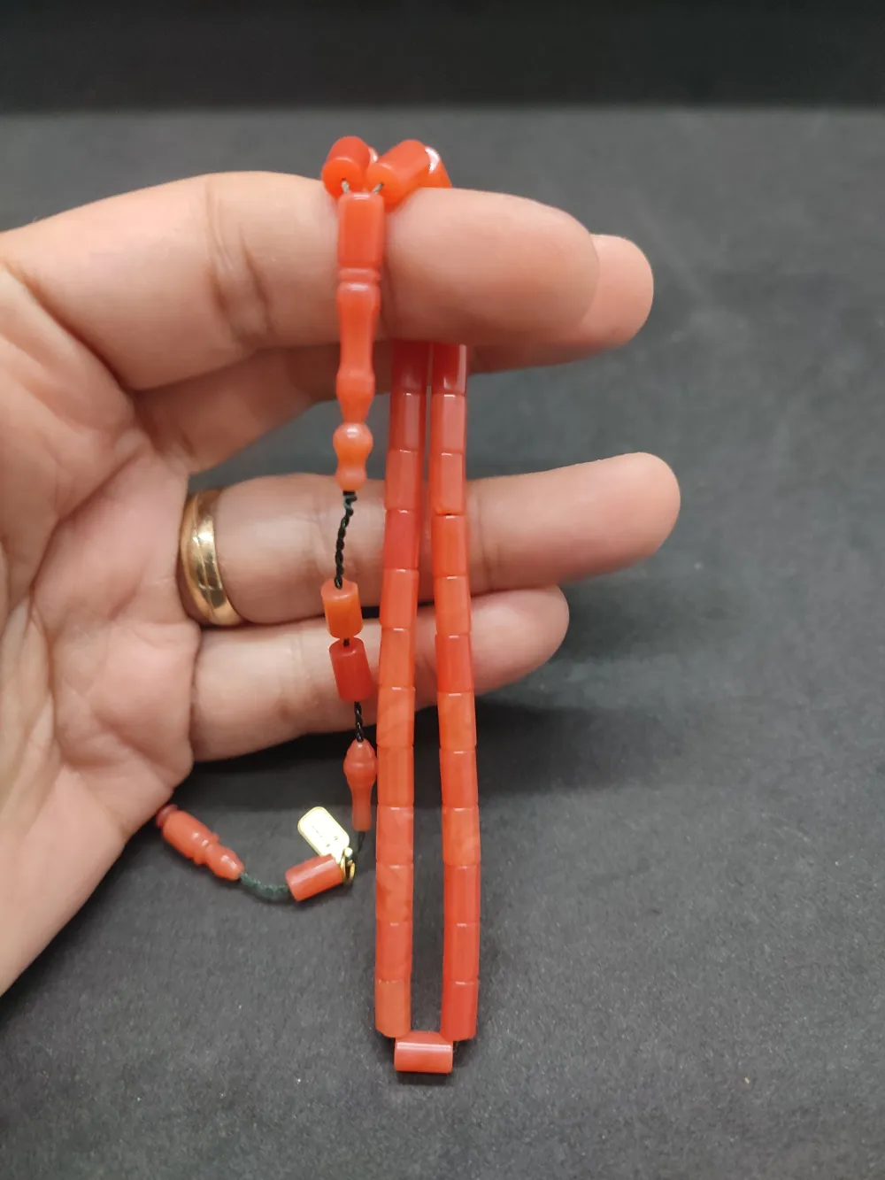 Mehmet Mercan Usta Eseri̇ Bi̇lek Boy Ok Gi̇bi̇ Kesme Yemen Zar  Kehri̇bar küçük resim 5