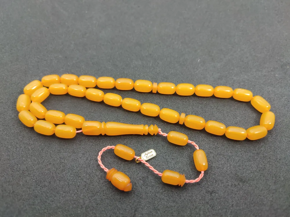 Ayhan Turan Usta Eseri̇ Eski̇ Malzeme Di̇nlendi̇ri̇lmi̇ş Alman Faturan Tesbi̇h küçük resim 3