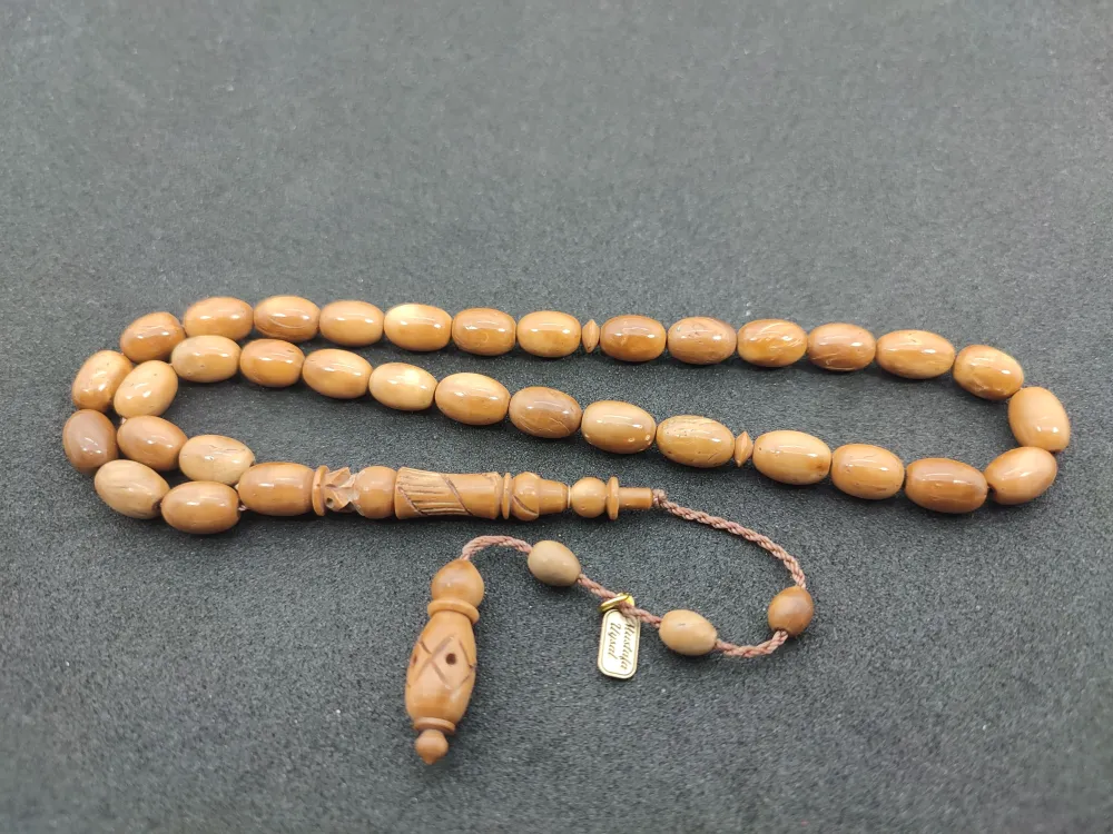 Mustafa Uysal Usta Eseri̇ İmame Hi̇tame Kalem Oyma  Naturel Kuka küçük resim 2