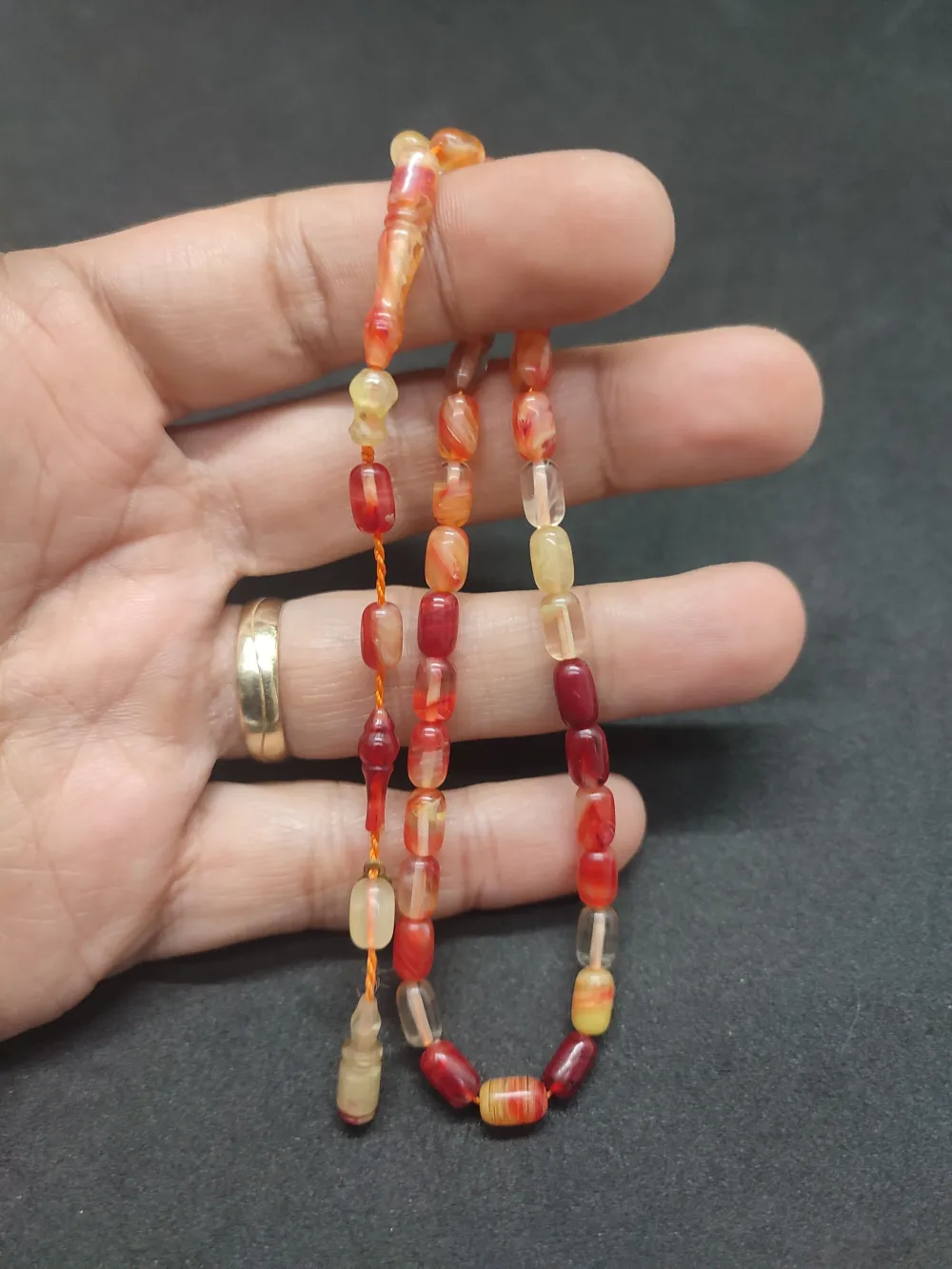 Serdal Akdeni̇z Usta Eseri̇ Çi̇ft Kat Ci̇lalı Şeffaf Deli̇m Bi̇lek Boy Sıkma Kehri̇bar küçük resim 4