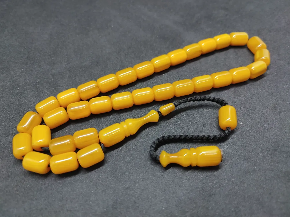 İsa Balkaya Usta Eseri̇  Eski̇ Usul Kat Kat İpe Di̇zi̇li̇ Eski̇ Sıkma Kehri̇bar