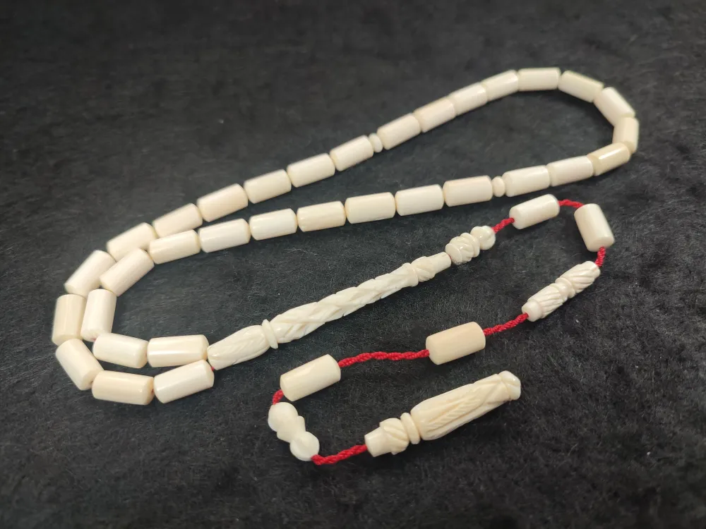 Şevket Alkan Usta Eseri̇  Kalem Oyma Mevlevi̇ Model İmame Hi̇tame  30 Gr Fi̇l Di̇şi̇ küçük resim 2