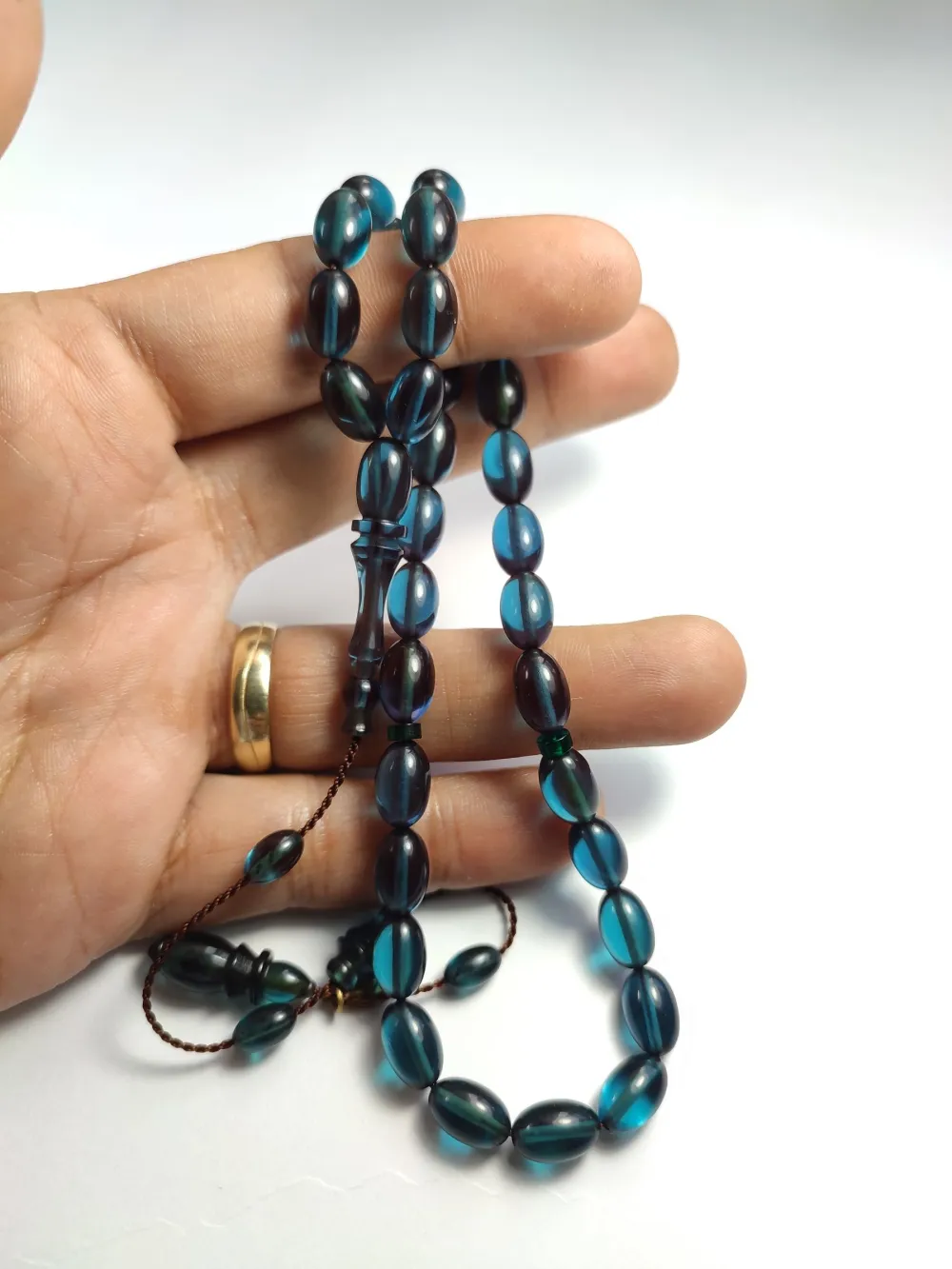 Junai̇d Hasan Usta İşi̇ İmzalı Sıkma Kehri̇bar küçük resim 2