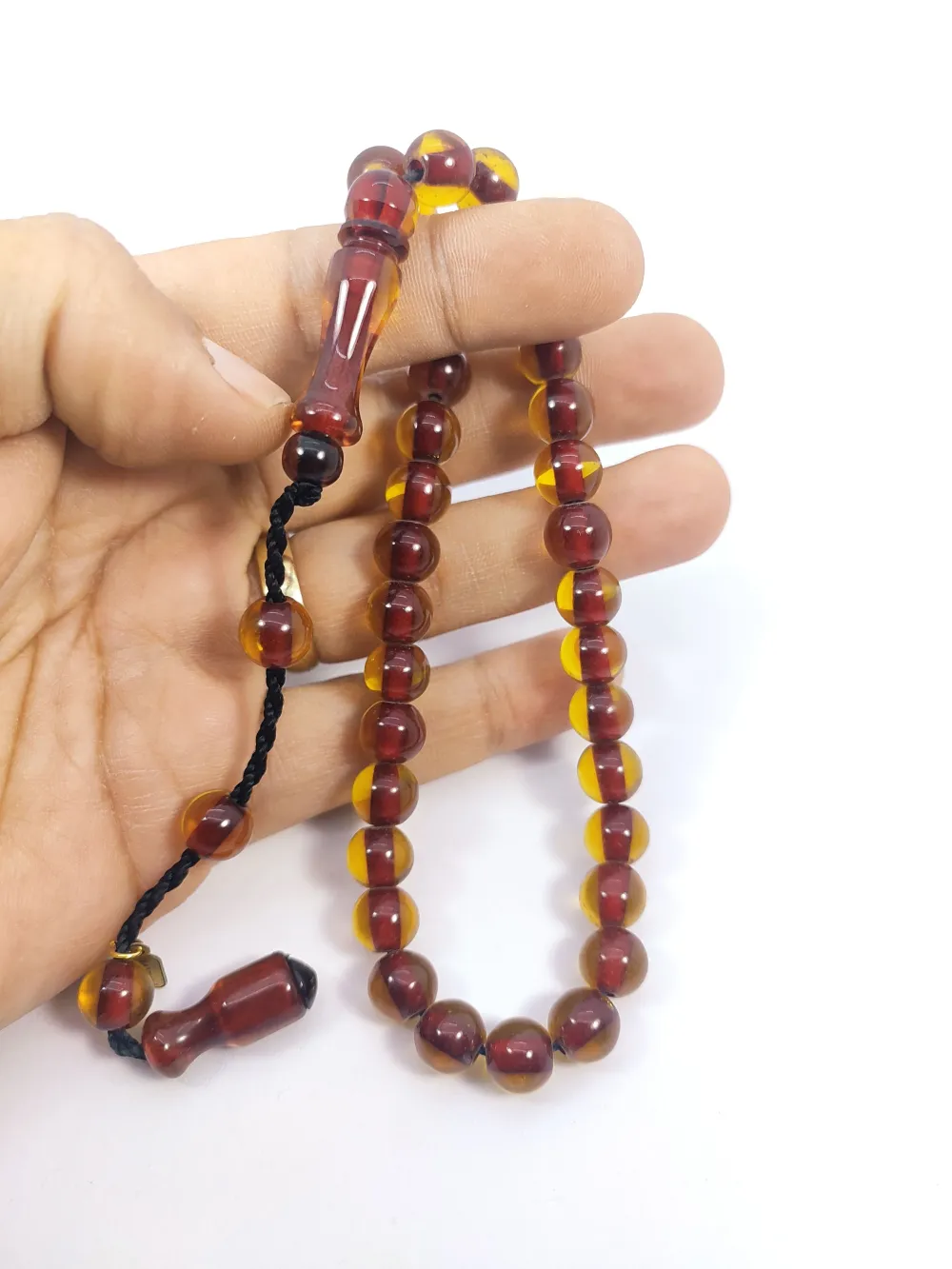 Hayyani̇ Usta Eseri̇ İmzalı Mühürlü Dönem Osmanlısı Ateş-İ Kehri̇bar küçük resim 5