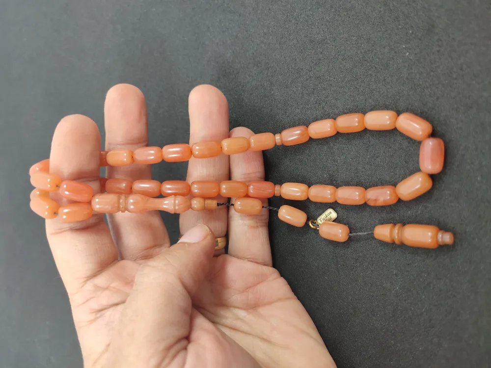 Furkan Gül Usta Eseri̇ 0.6 Şeffaf Deli̇m Çi̇ft Kat Ci̇lalı Sıkma Kehri̇bar küçük resim 5