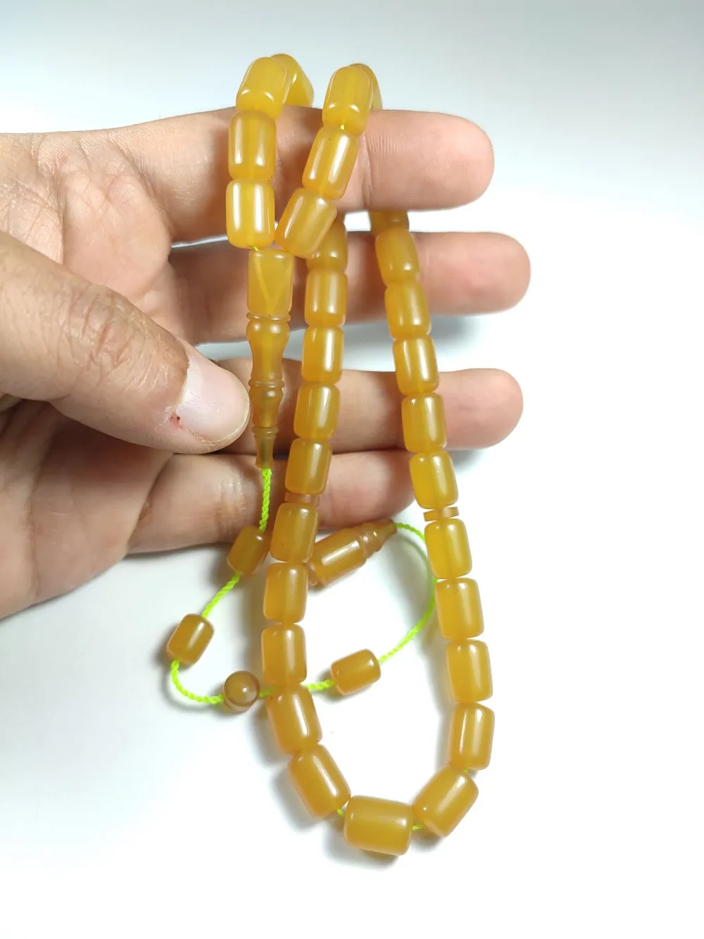 Mesut Elma Usta İşi̇ İmzalı Mühürlü Sıkma Kehri̇bar küçük resim 4