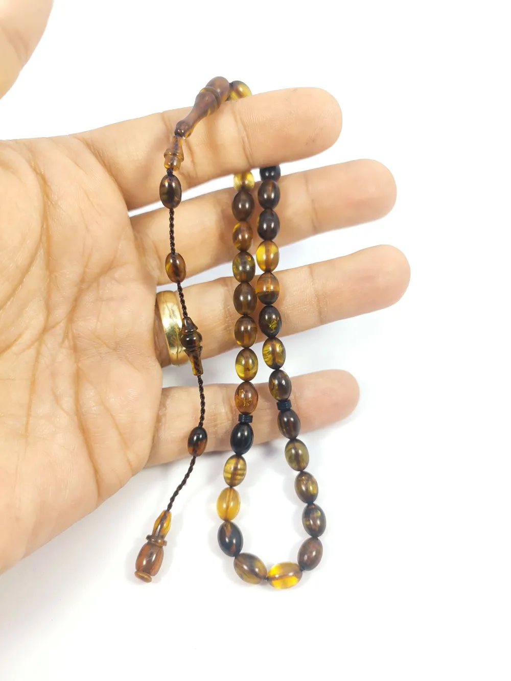 Darabacı Abdullah Usta Eseri̇ El Boy 3 Kat Ci̇lalı Ateş-İ Kehri̇bar küçük resim 5